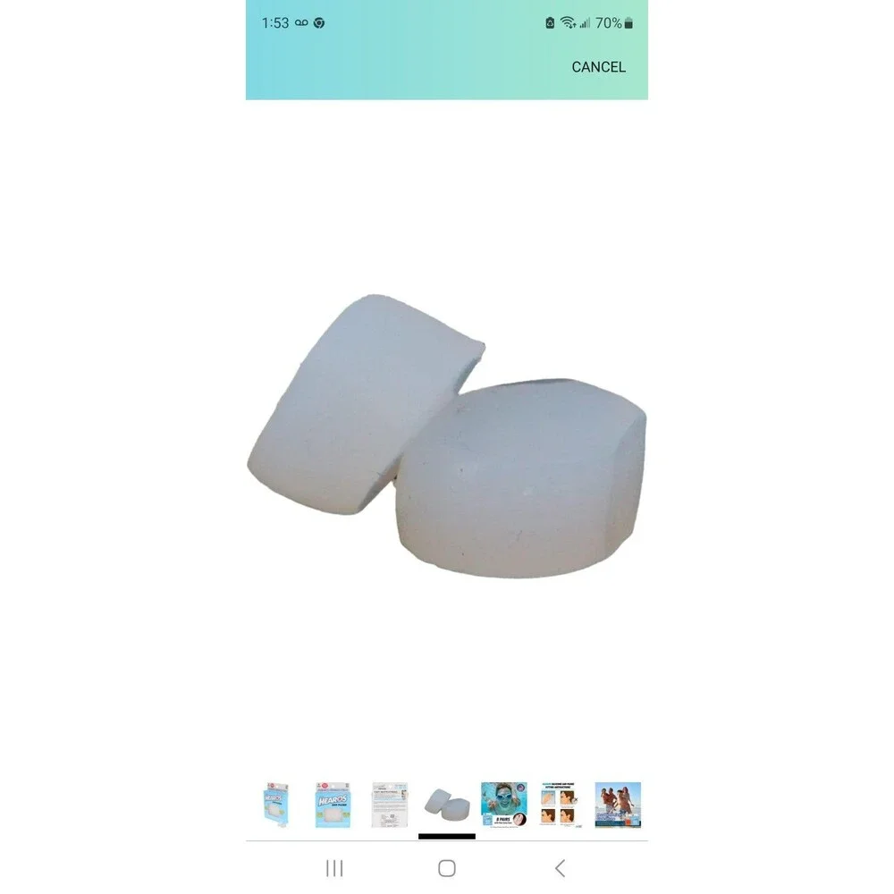 Hearos 5068 Moldable Silicone Waterproof Swimming Earplugs Pack of 8